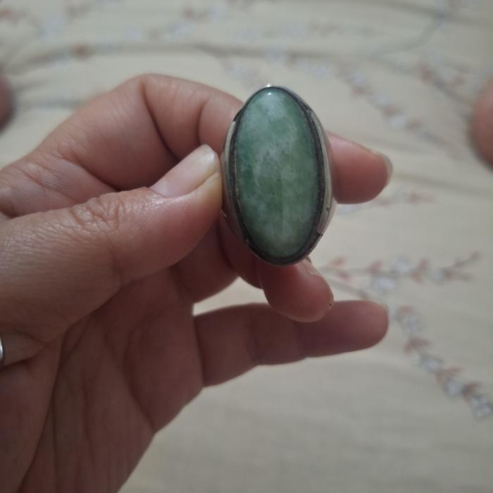 Batu cincin giok branded Buat pagar diri Pembuka aura dan rezeki Limited edition Barang terawat Pema