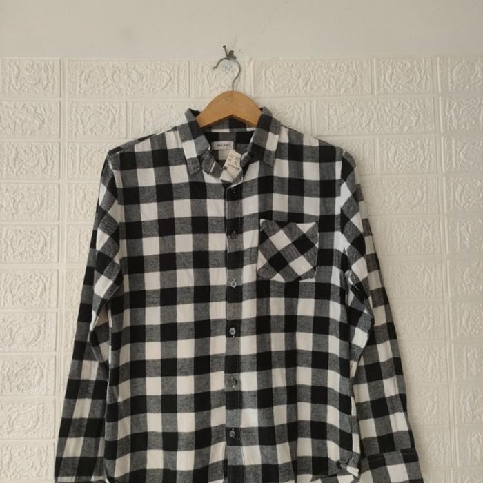 kemeja flanel browny original