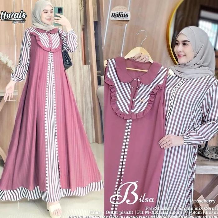 Bilsa By Uwais Iner + Outer Shakilla Syari Gamis