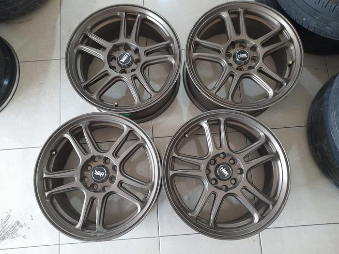 Velg Mobil Second HSR NX SPO R16 LUBANG 4X100 / 4X114 Cocok BRIO JAZZ COROLLA AVANZA XENIA