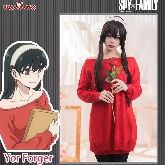 (PDS) BAJU COSPLAY CARDIGAN YOR FORGER SPYXFAMILY RED