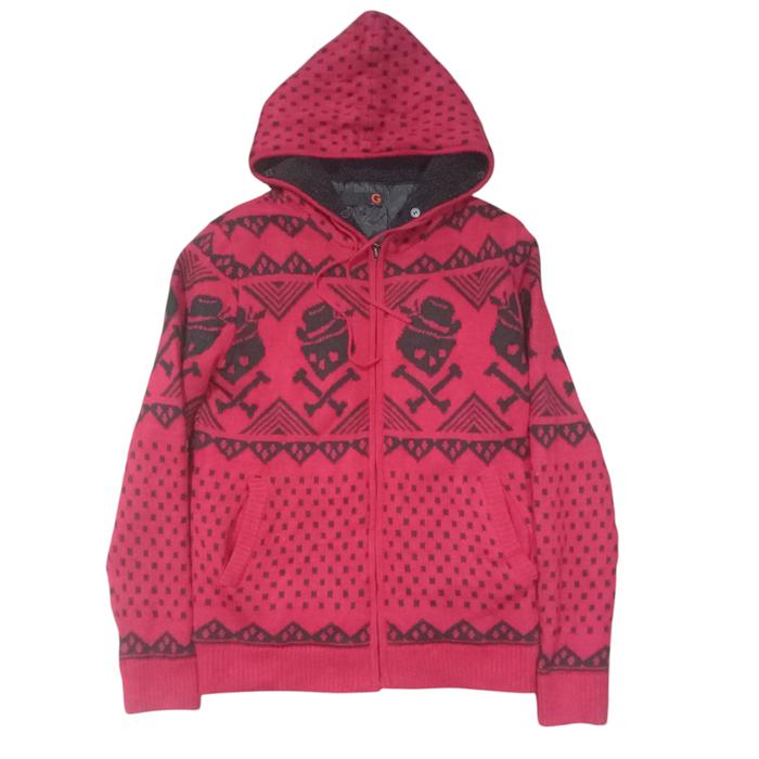 Zip hoodie guess gbg ethnic skull knitwear