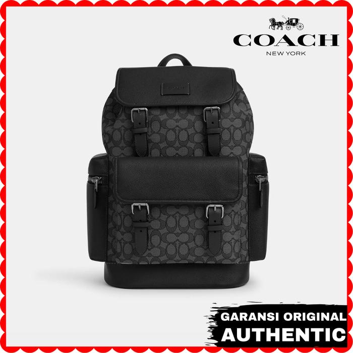 Tas Ransel Pria Coach Sprint Backpack In Signature Jacquard Original Store Branded Authentic