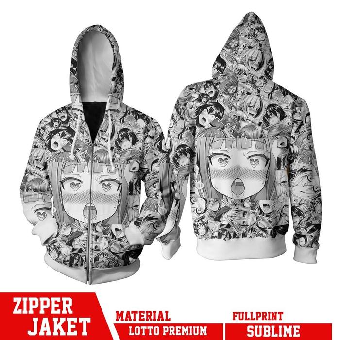 ZIPPER JACKET MANGA ANIME AHEGAO FULLPRINT