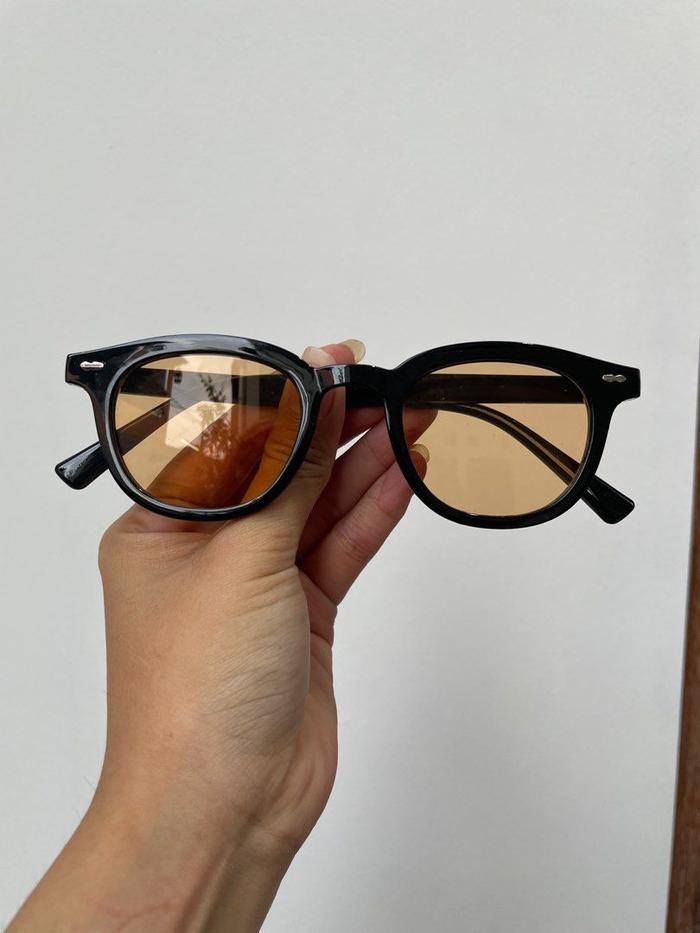 Johnny depp round small blue black sunglasses unisex kacamata bulat