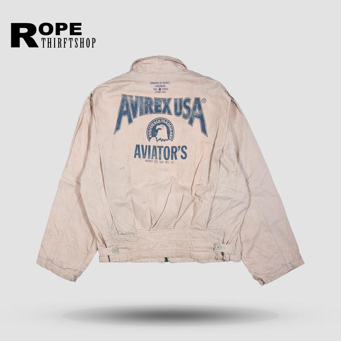 RARE 80s AVIREX ASIAN Flight Garment No 8462 JRC3SAC 2 SMC NYC not Schott Mccoy Alpha industri Stuss