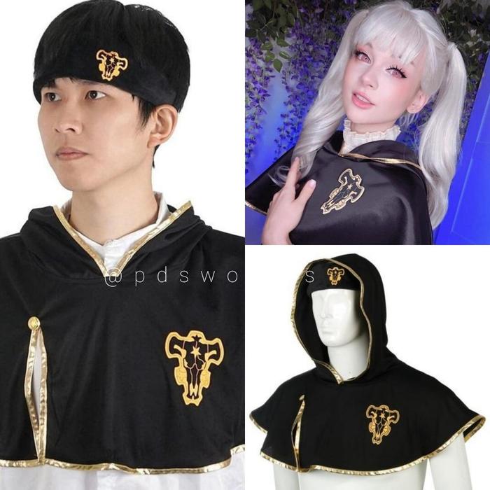 (Cod) Jubah Headband Black Clover Cosplay Asta Noelle Yami
