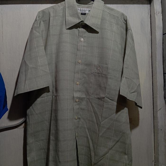 kemeja lyle and scott sage size XL