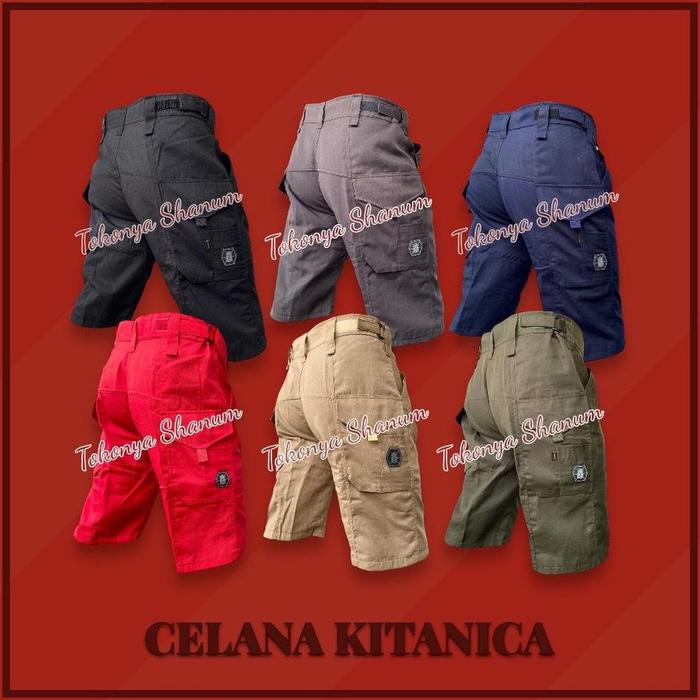 Jumbo Celana Tactical Kitanica Pendek 3/4 Pdl Kargo Short Pants