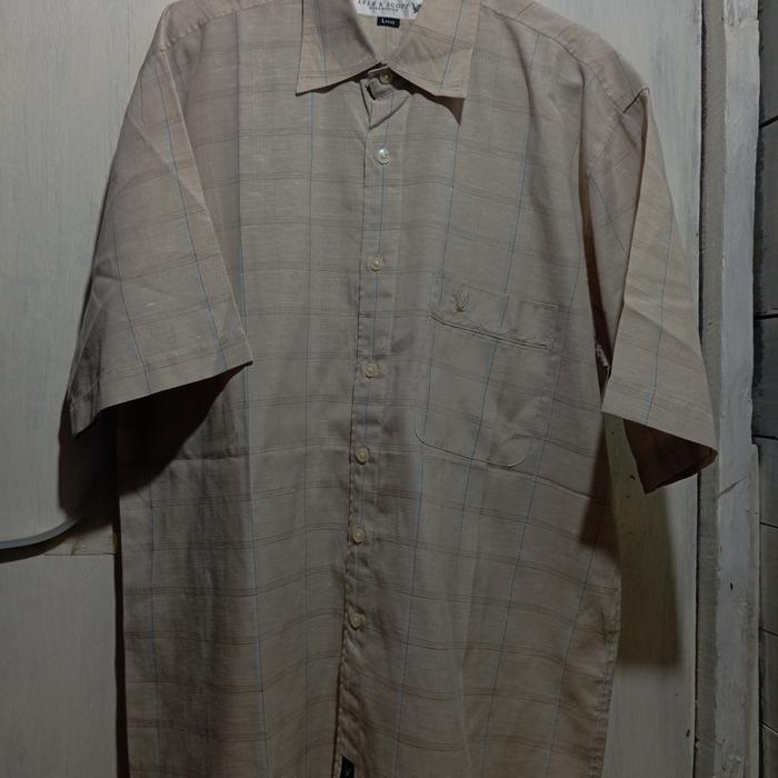 Kemeja Lyle and scott cokelat size XL