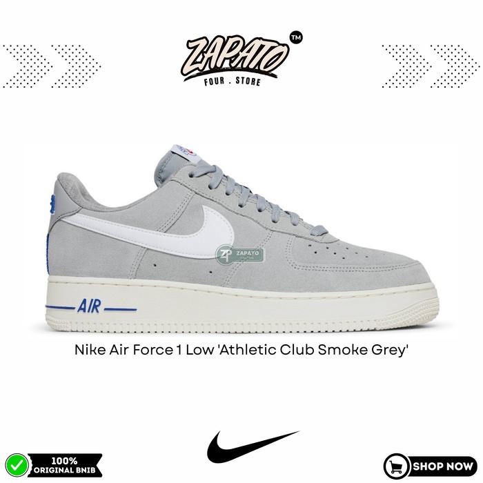 Sepatu Nike Air Force 1 Low 'Athletic Club Smoke Grey' Original Brand New In Box