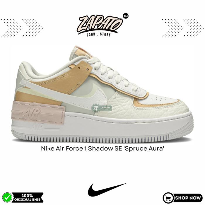 Sepatu Nike Air Force 1 Shadow SE 'Spruce Aura' Original Brand New In Box
