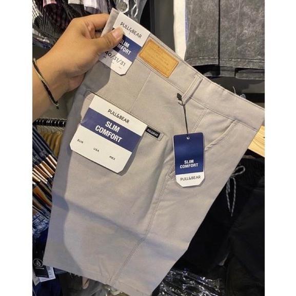 Celana Chinos Pendek Pria Pull&Bear Premium Celana Pull And Bear
