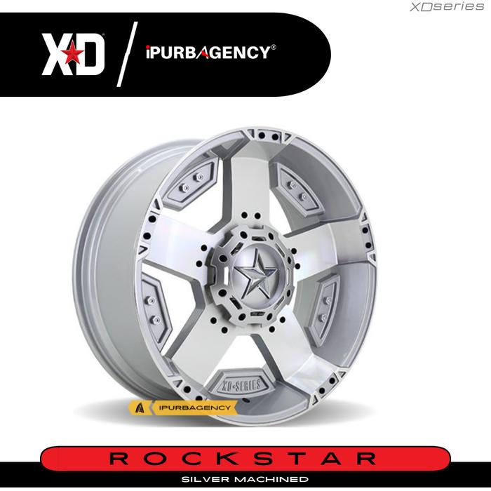 VELG XD ROCKSTAR (R22x9.5/+12/6x135) XD SERIES - MACHINED SILVER