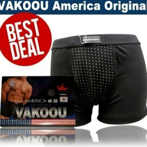 Klf - Cd Vakoou Vakou Usa Celana Dalam Magnet Boxer Fiber Kesehatan Pria Man Cowok Magic Ion Origina
