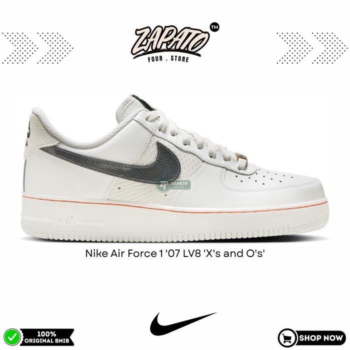 Sepatu Nike Air Force 1 '07 LV8 'X's and O's' Original Brand New In Box