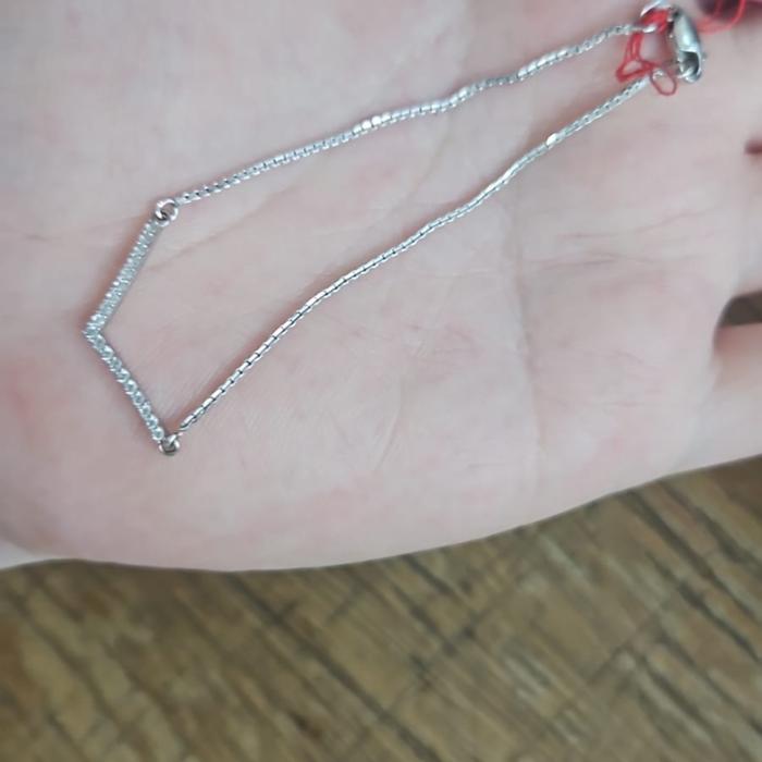gelang serut putih aurel 750 75% 17k emas asli hwt listring permata