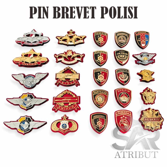 ATRIBUT POLRI / PIN POLRI / KEWENANGAN POLRI / KOPEL POLRI / ATRIBUT POLISI BAHAN LOGAM BERKUALITAS 