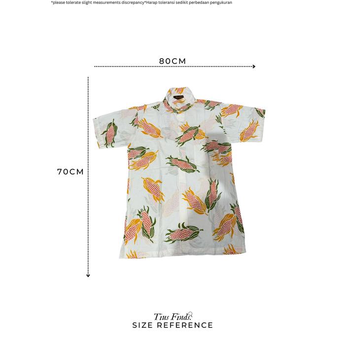 Men's Hawaiian Shirt Sweet Yellow Corn Short Sleeves Button Down Aloha Shirts Beach Dress Shirts S B
