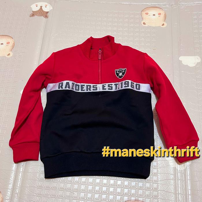 jaket anak NFL raider 1 - 2 tahun