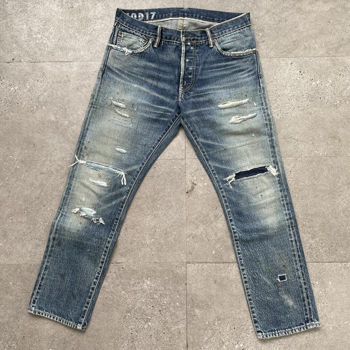 VISVIM Social Sculpture 10 damaged 17 19AW Denim Jeans