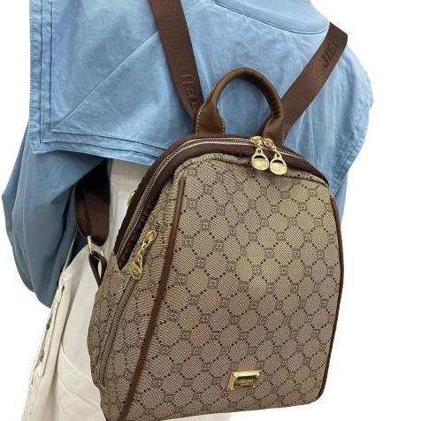 RANSEL ANDIN KC-048# Tas Ransel Wanita - Backpack Cewek Bahan Kulit PU Leather Premium Model Terbaru