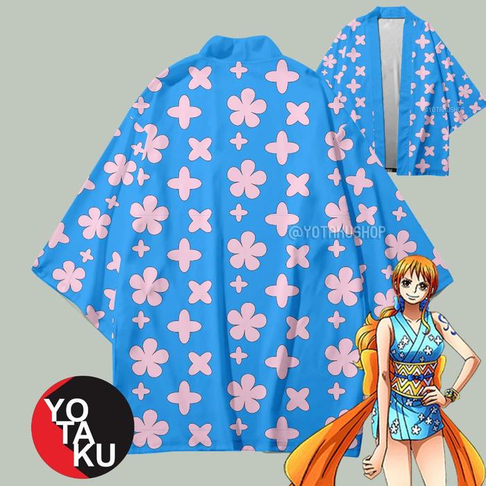 Haori Cardigan Anime One Piece Nami Kostum Cosplay Jepang Yotacos