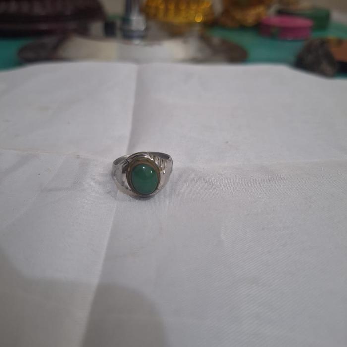 Batu cincin giok Ikat besih putih Kegunaan penambah Rezeki dan pembuka Aura Limited edition Barang t