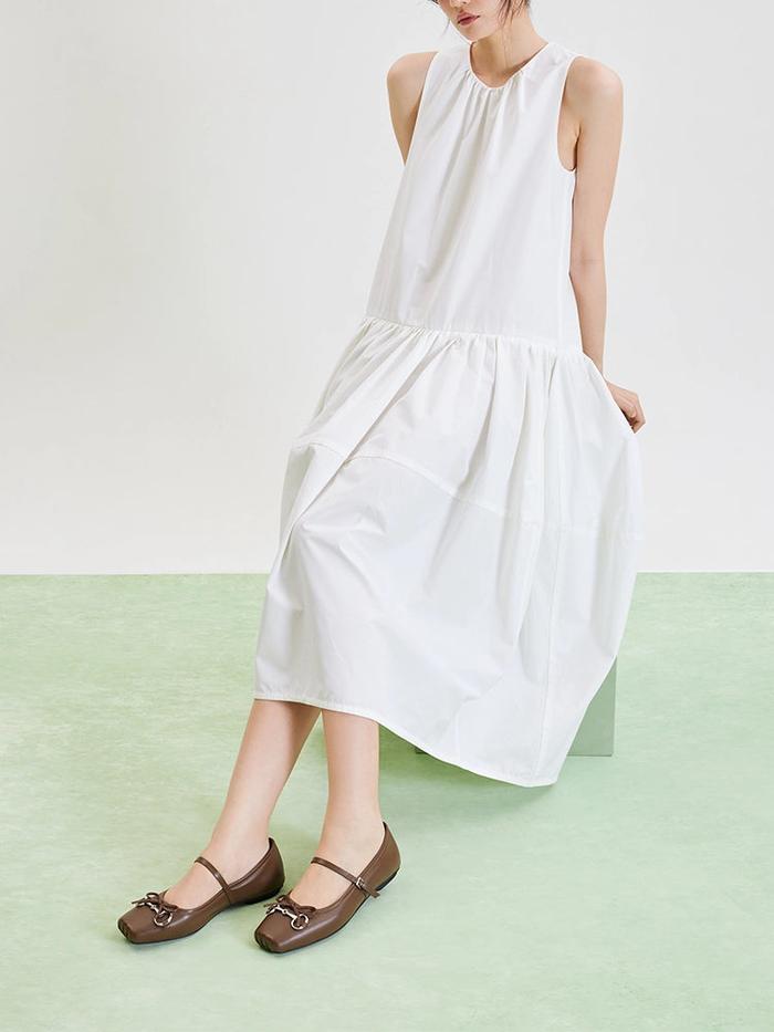 Pazzion Etta Horsebit Square-Toe Bow Mary Janes