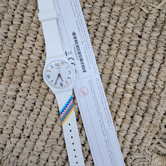 JAM TANGAN WANITA SWATCH SO28W700 PUTIH & SO28B705 HITAM ORIGINAL