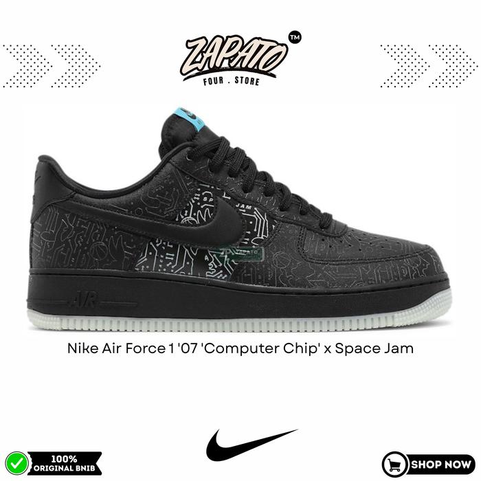 Sepatu Nike Air Force 1 '07 'Computer Chip' x Space Jam Original Brand New In Box