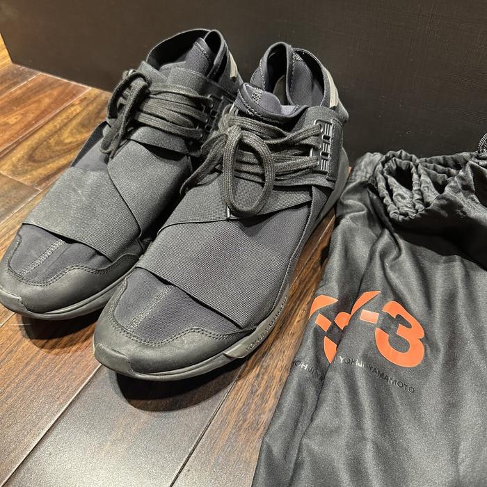 Y3 Qasa High triple black 9UK men