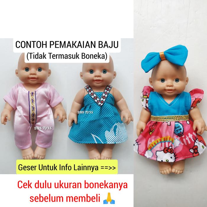 Baju Boneka Bayi Dress Baby Doll Baju Jumper Boneka Bayi Kecil Jumpsui