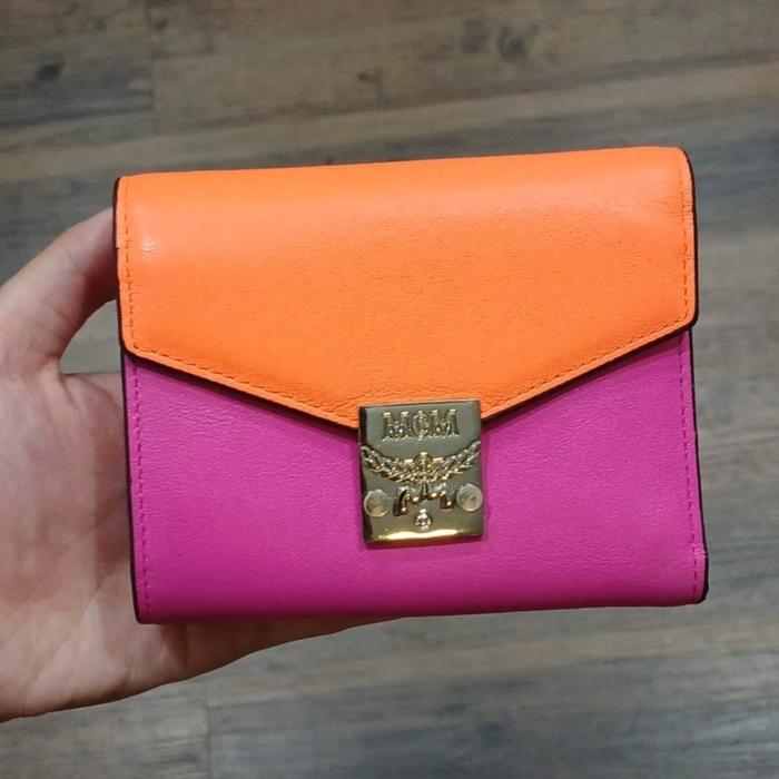(PL) MCM Trifold Compact Wallet