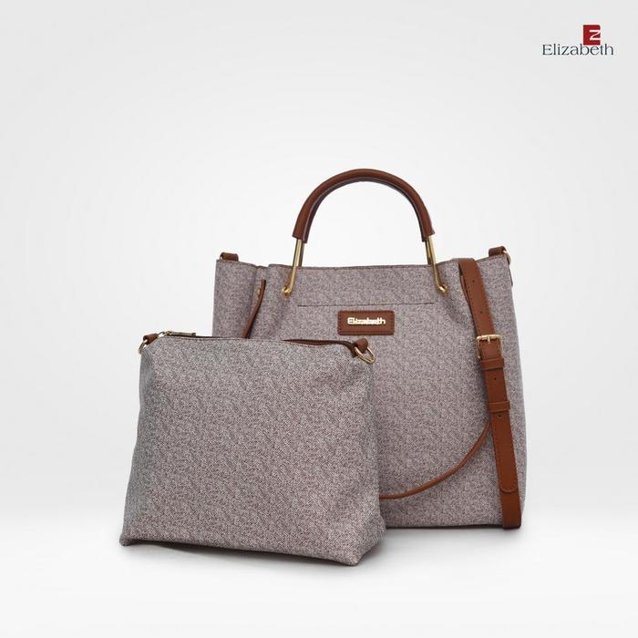Luxe Tas Elizabeth Halldora Tote Bag Brickred Diskon Promo