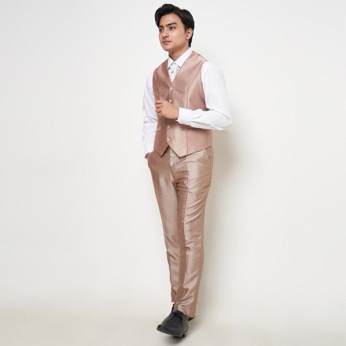 ROMPI PENGANTIN ROMPI WEDDING VEST NIKAH ROMPI PRIA DALAMAN JAS SEMI FORMAL HITAM