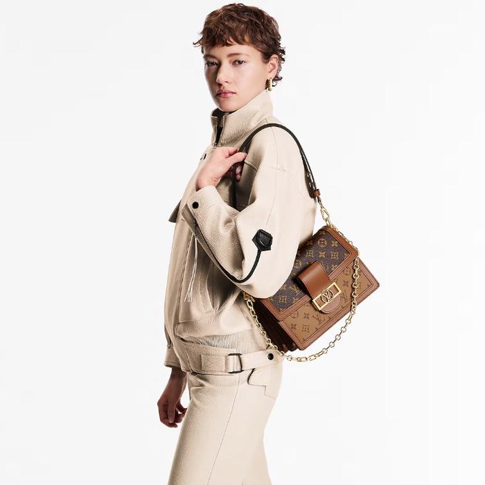 LV Dauphine MM | Original Leather, Double Box by Lotte Duty Free Korea