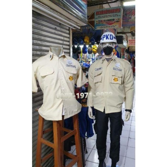 Seragam Satpam Security Pdl Pdh Cream Baju Seragam Setelan Stelan Scurity Baru Terbaru Murah Termura