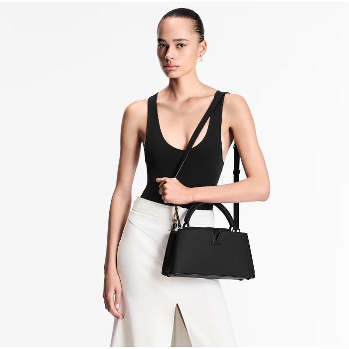 LV Capucines East-West MM | Original Leather, Double Box by Lotte Duty Free Korea