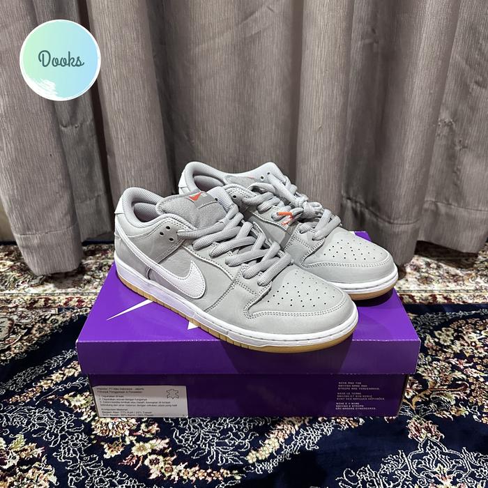 Nike SB Dunk Low Pro ISO Orange Label Grey Gum, 100% Ori