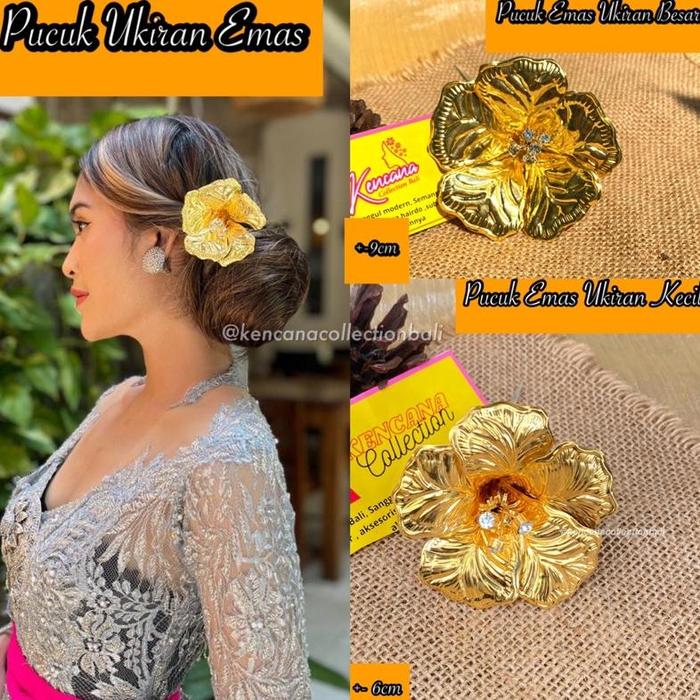 Pucuk Emas Ukiran / Bunga Pucuk Gold Premium / Bunga Mas Bali