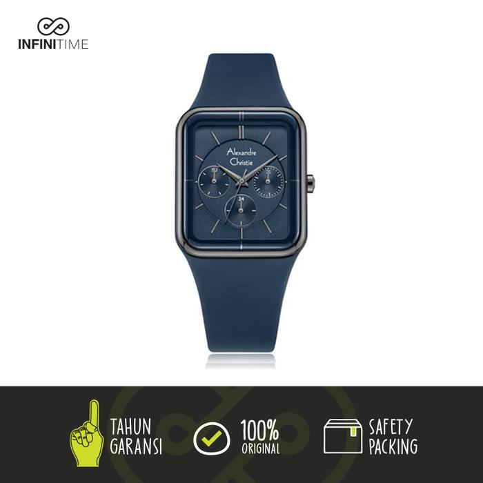 Jam Tangan Alexandre Christie AC 2744 Biru Blue Wanita