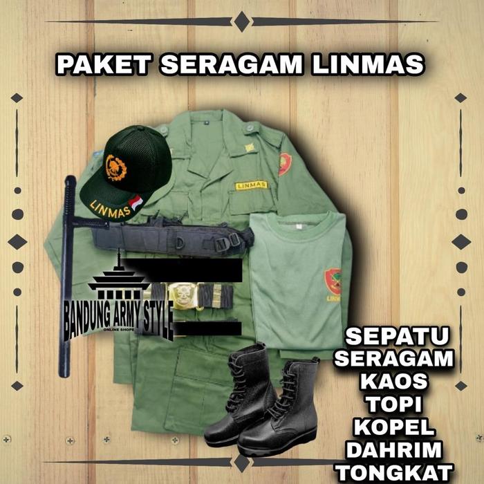 Seragam Linmas / Linmas Kemendagri / Linmas Hijau / Linmas Abu
