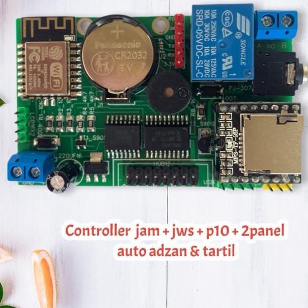 controller jam masjid ~ jam jws ~ p10 2panel ~ auto tartil