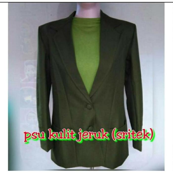 ◤Elite◢ Psu Jas Blazer Persit Bsu Persit Sritek Sritex Pusat Kulit Jeruk Mupus Sesuai Aturan