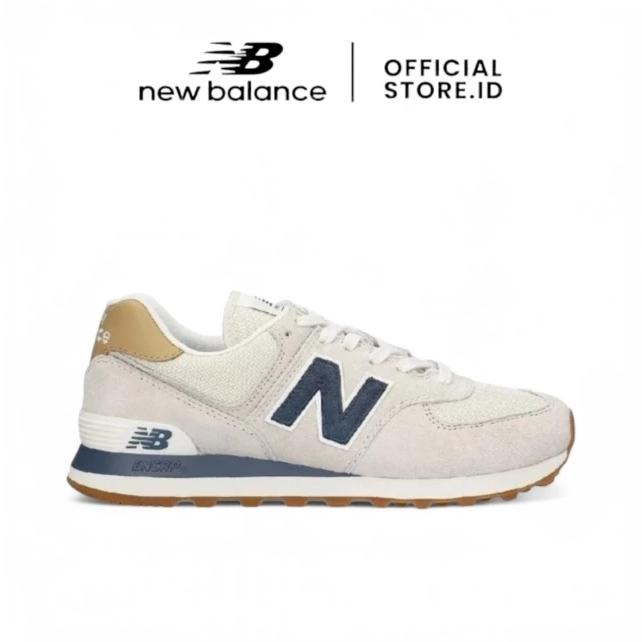 SEPATU NEW BALANCE 574 CLASSIC BEIGE NAVY