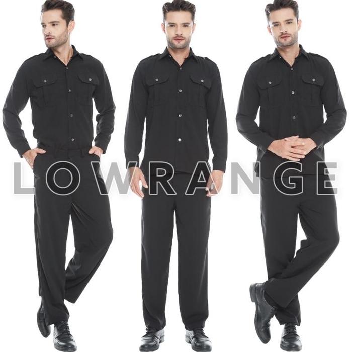 Seragam Safari Security Satpam / Setelan Safari Security / Baju Safari Security / Setelan Satpam / S