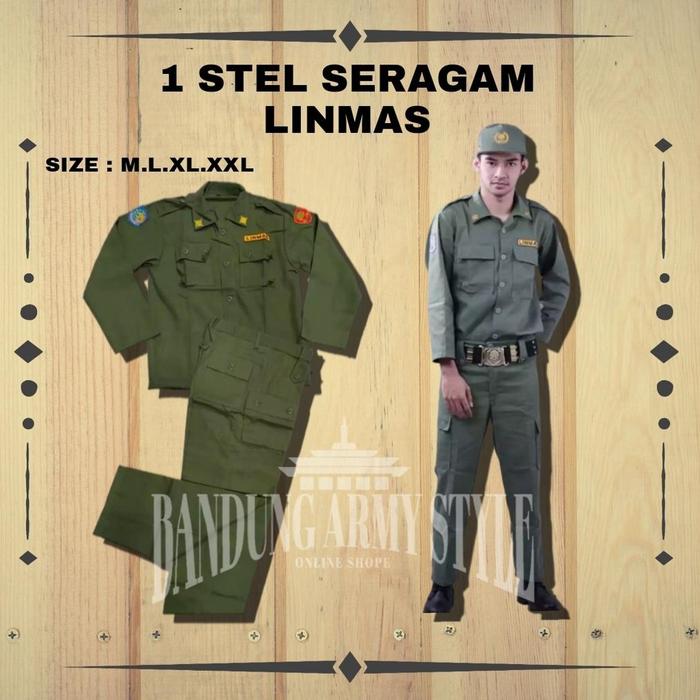 Grosir Seragam Linmas Lengkap / Seragam Hansip Lengkap Seragam Linmas Termurah Paket Seragam Linmas