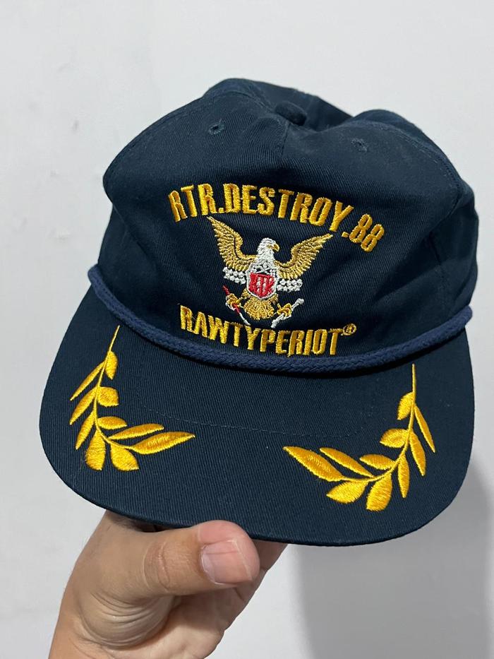 Topi Rawtype Riot - Navy Blue