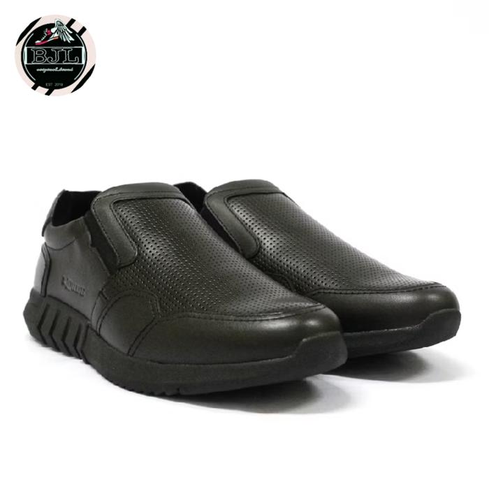 sepatu rohde 6808 black original kulit asli